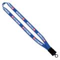 3/4" Dye-Sublimated Stretchy Elastic Lanyard with Plastic Snap-Buckle Release