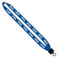 3/4" Cotton Lanyard with Plastic Clamshell & O-Ring