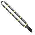 3/4" Dye-Sublimated Lanyard with Plastic Snap-Buckle Release and Plastic O-
