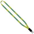 1/2" Dye-Sublimated Stretchy Elastic Lanyard with Plastic Snap-Buckle Release