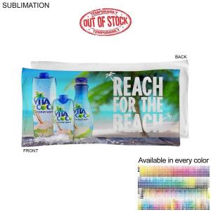 Sublimated Microfiber Terry Pool Towel, 20x40